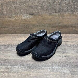 Merrell Encore Lattice 3 Black Faux Leather/Mesh Clogs Women's Size 10